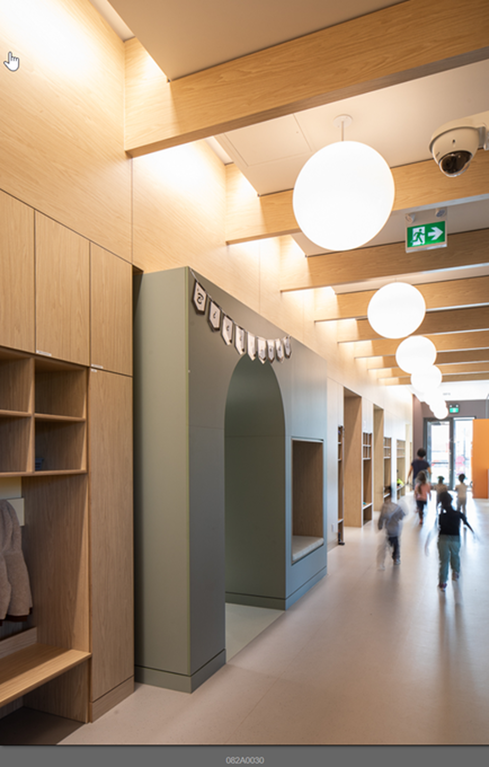 Corridor principal du CPE Fleur de papier